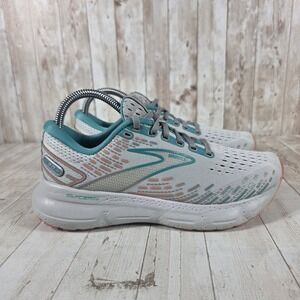 Brooks Glycerin 20 Womens Running Shoes Grey Teal Peach 1203691B061 Size 7.5